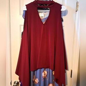 Topia Burgundy Blouse
